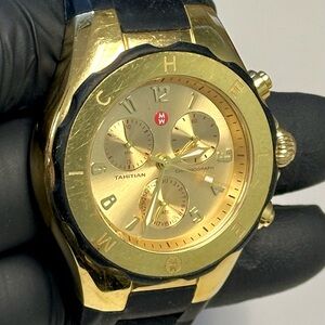 Michele Tahitian Jelly Bean Chronograph Two-Tone 40mm Luxury Watch